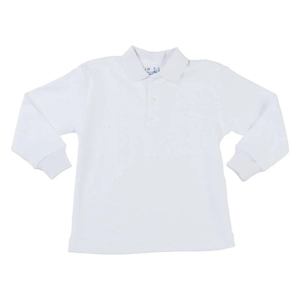 WHITE LONG SLEEVE POLO