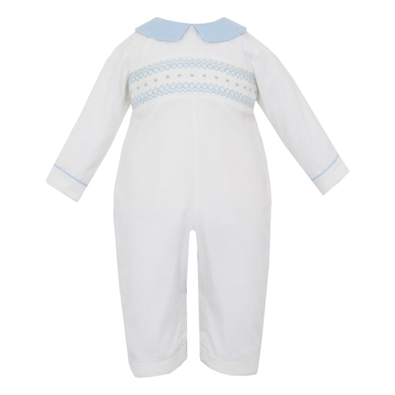 CORD BOYS LONG ROMPER WITH COLLAR