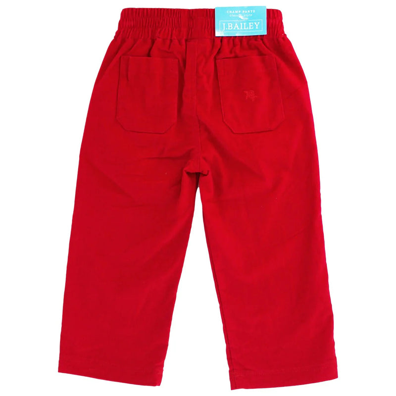 CHARLIE PANT RED CORD