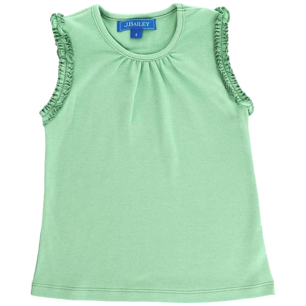 GIRLS SUMMER TEE -AVAILABLE IN GREEN, BLUE, & WHITE