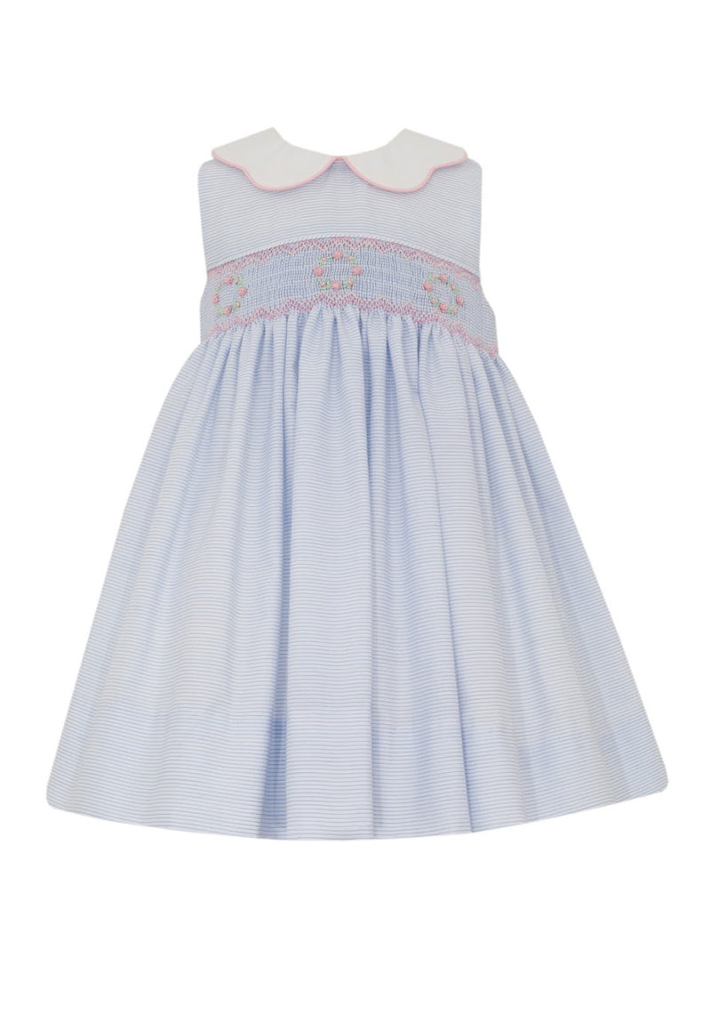RILEY BLUE STRIPE SLEEVELESS DRESS