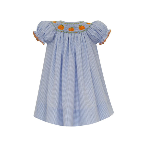 PUMPKIN BLUE GINGHAM BISHOP