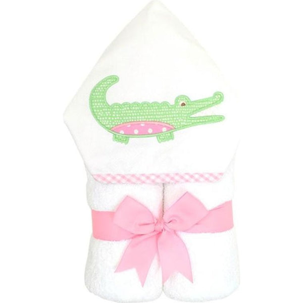 EVERYKID TOWEL ALLIGATOR PINK