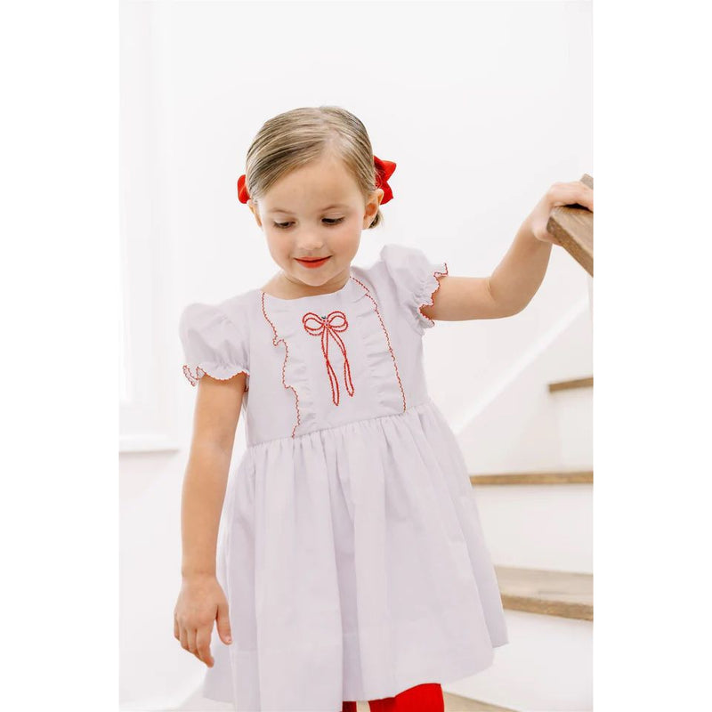 ANGELICA WHITE DRESS - sizes 2T-4T