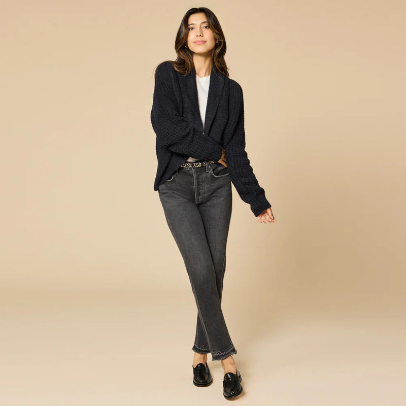 WAFFLE MARSH COCOON CARDIGAN