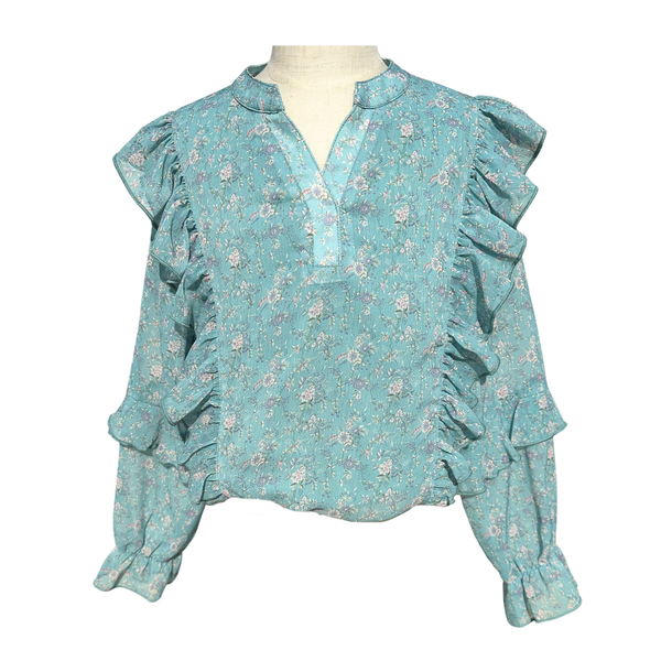 KATIE TOP WHIMSY TEAL