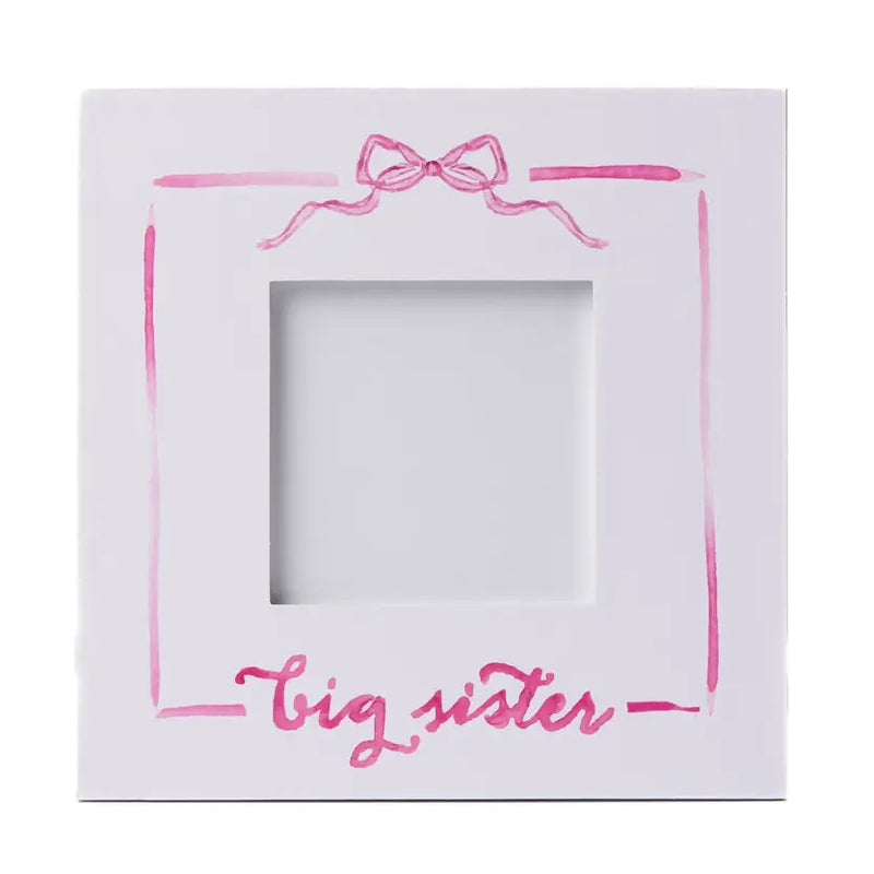 'BIG SIS' PINK BOW FRAME