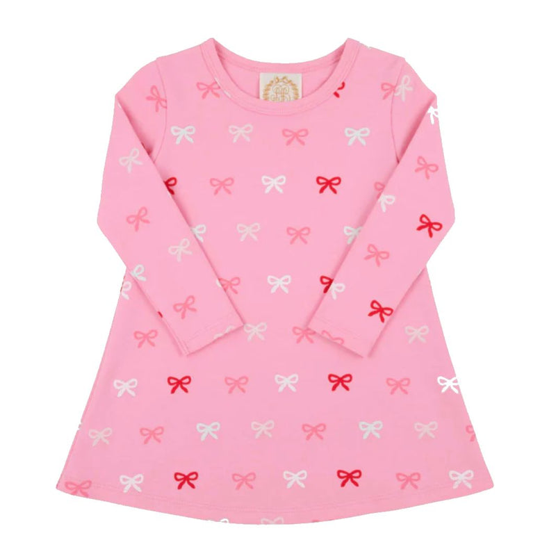 LONG SLEEVE POLLY DRESS - -  BITTY BOWS