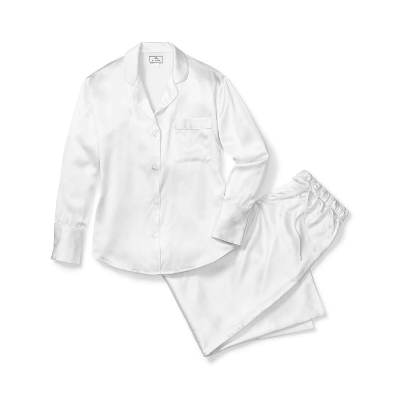 WHITE SILK PAJAMA