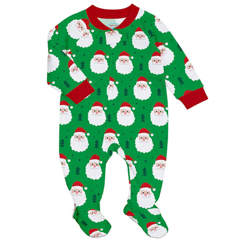 HAPPY SANTA FOOTED PJ