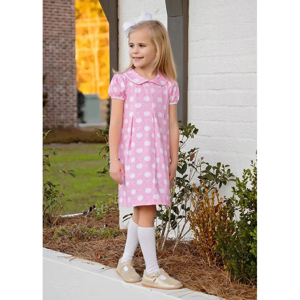 PENNY PLEAT DRESS PINK PUMPKINS
