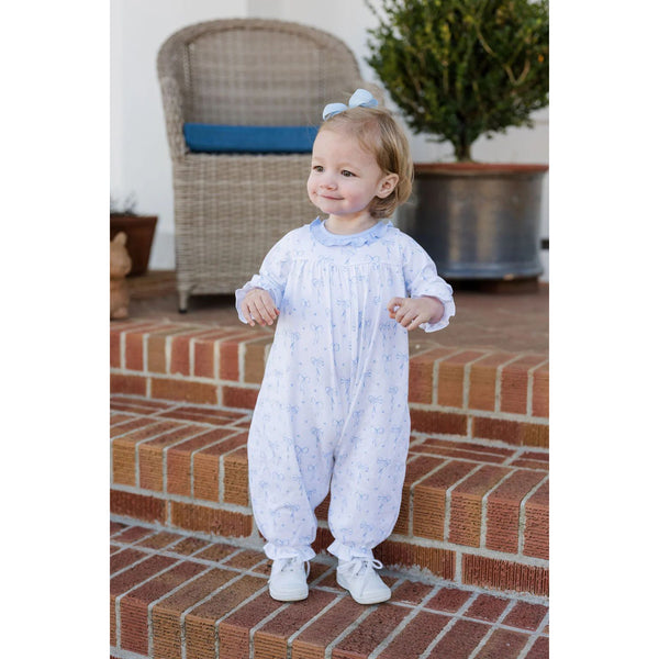 LILA LONG BUBBLE - - BLUE BOWS