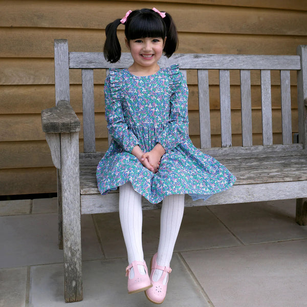 WINTER BLOSSOM FRILL DRESS