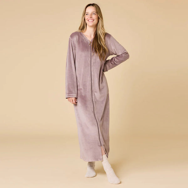 SERENITY SHEAR MINK ZIP ROBE