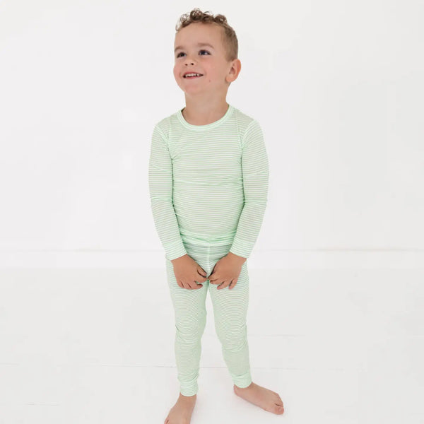 PEAR STRIPE TODDLER PJ SET