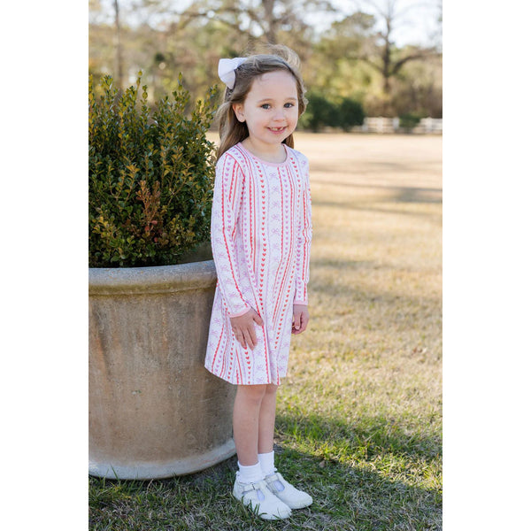 PLAY DRESS SCALLOPS AND HEARTS