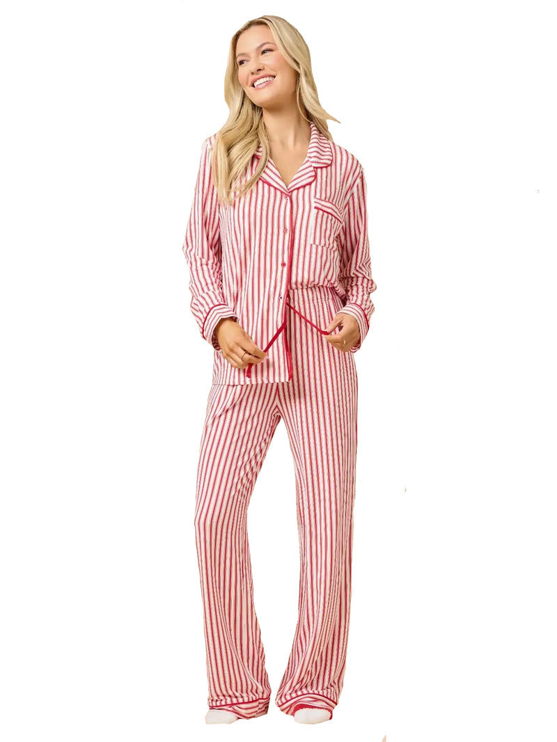 ARIA PJ SET RED STRIPE – McCalls Reynolda Village