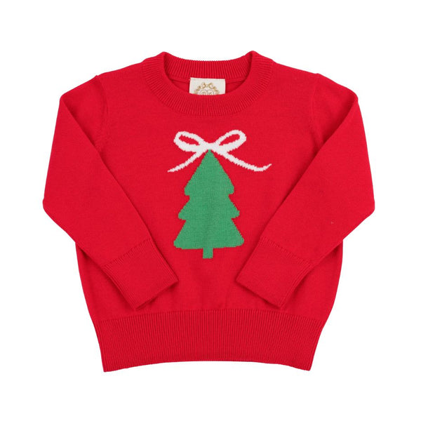 RED ISABELLE TREE SWEATER