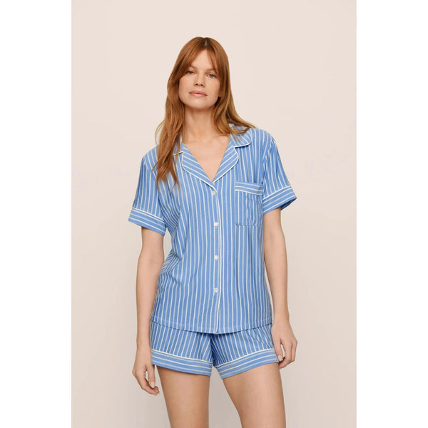 GISELE RELAXED SHORT PJ WITH STRIPES