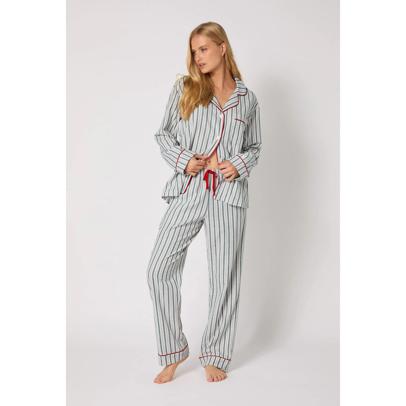 PEPPERMINT STRIPE LONG PJ