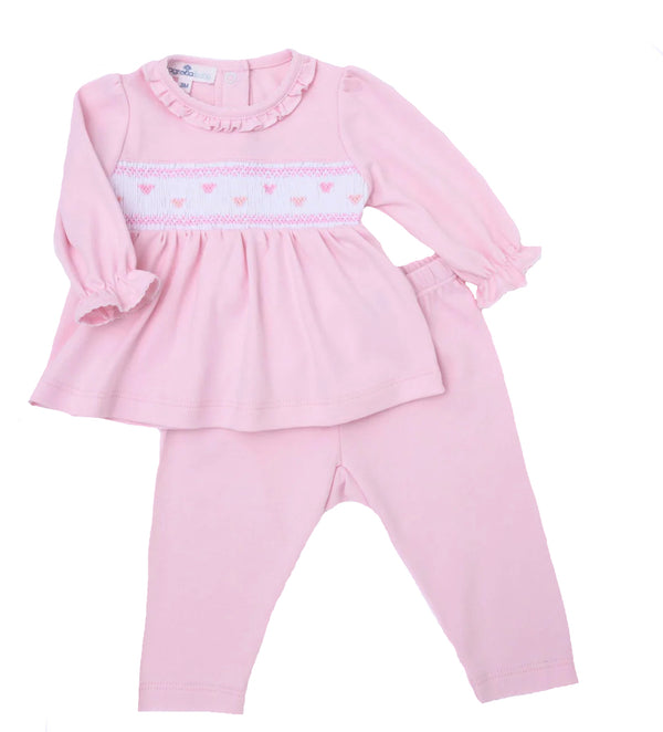 VALENTINE'S SMOCKED PANT SET
