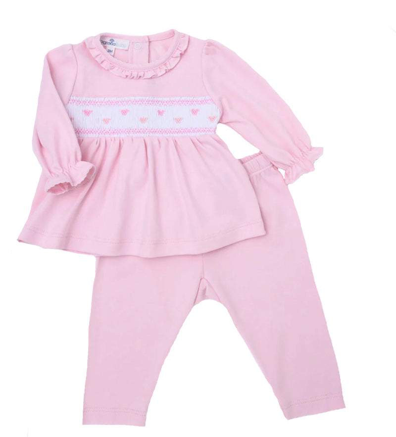 VALENTINE'S SMOCKED PANT SET