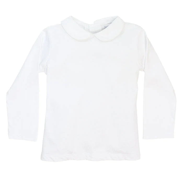 WHITE KNIT SHIRT UNISEX LS