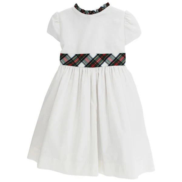 EVERGREEN WITH WHITE CORD DRESS - sizes 7-10