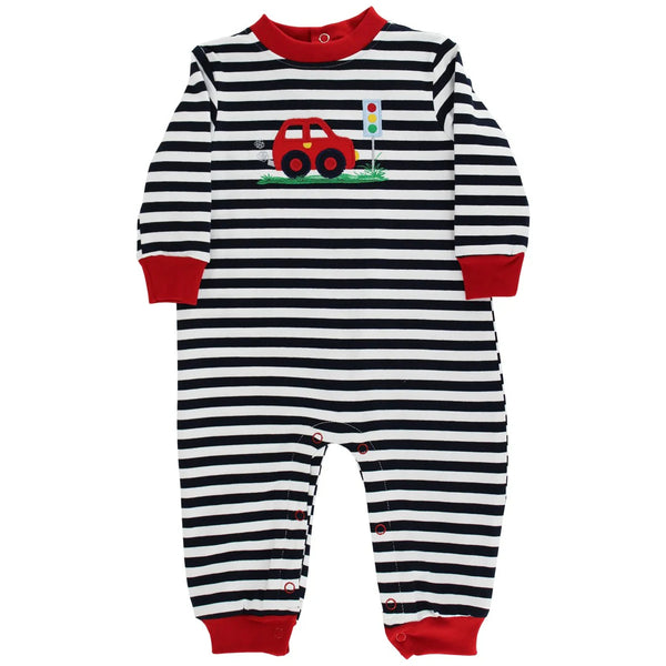 IN THE FAST LANE KNIT ROMPER