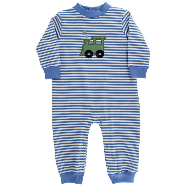 LITTLE LOCOMOTIVE KNIT ROMPER