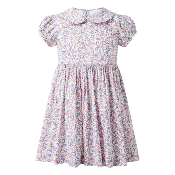 FLORAL FRILL FRONT DRESS
