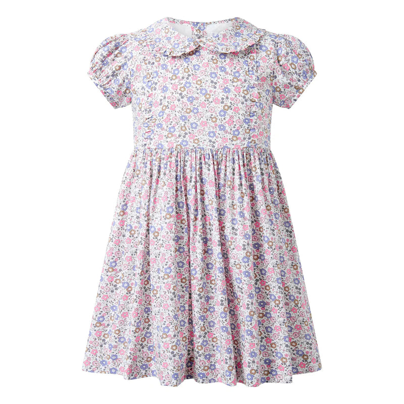 FLORAL FRILL FRONT DRESS