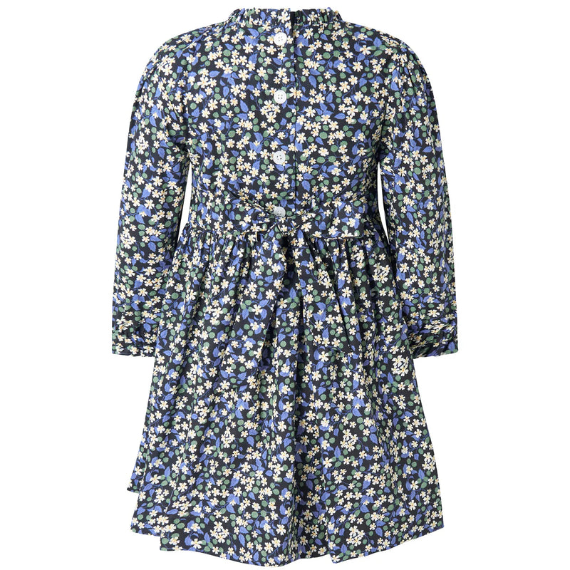 FLORAL BERRY RUCHED DRESS