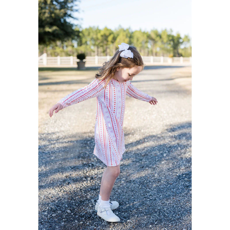 PLAY DRESS SCALLOPS AND HEARTS