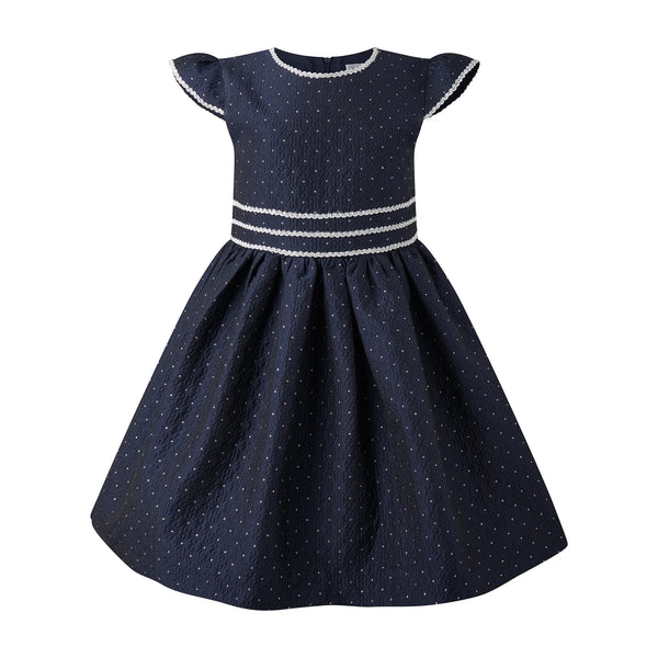DOT DAMASK DRESS