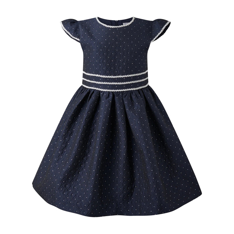DOT DAMASK DRESS