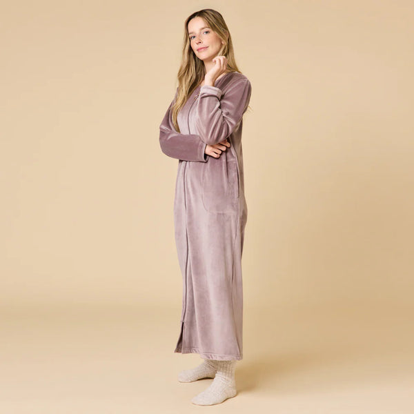 SERENITY SHEAR MINK ZIP ROBE