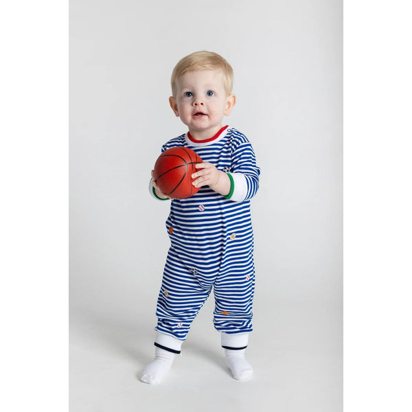 STRIPE LONGALL EMBROIDERED BALLS