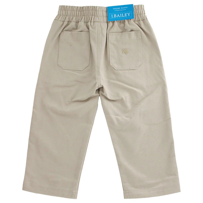 CHARLIE PULL ON KHAKI TWILL PANT