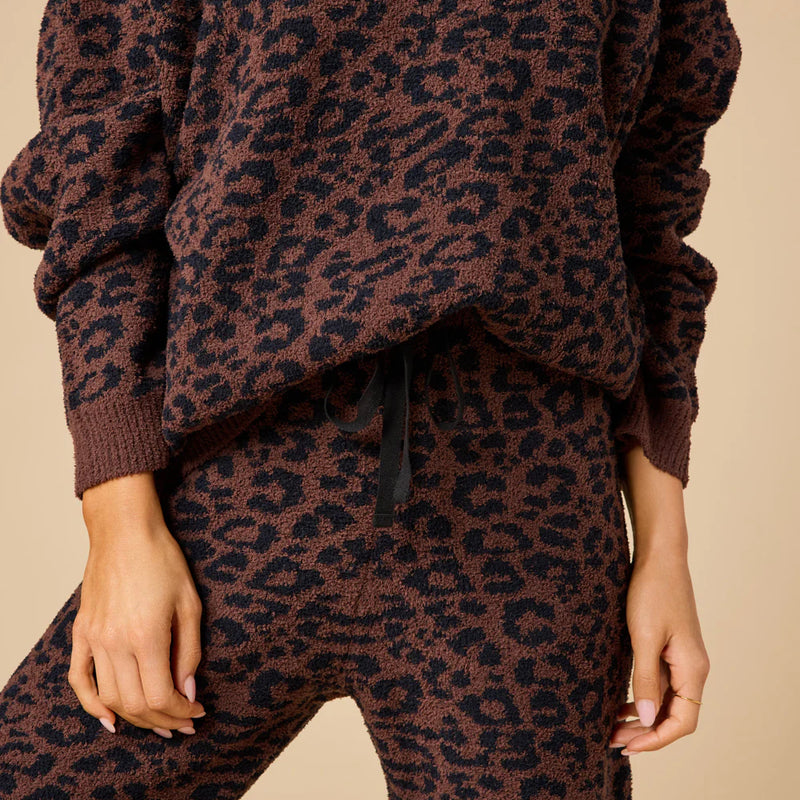LEOPARD PRINT MARSHMALLOW LOUNGE SET