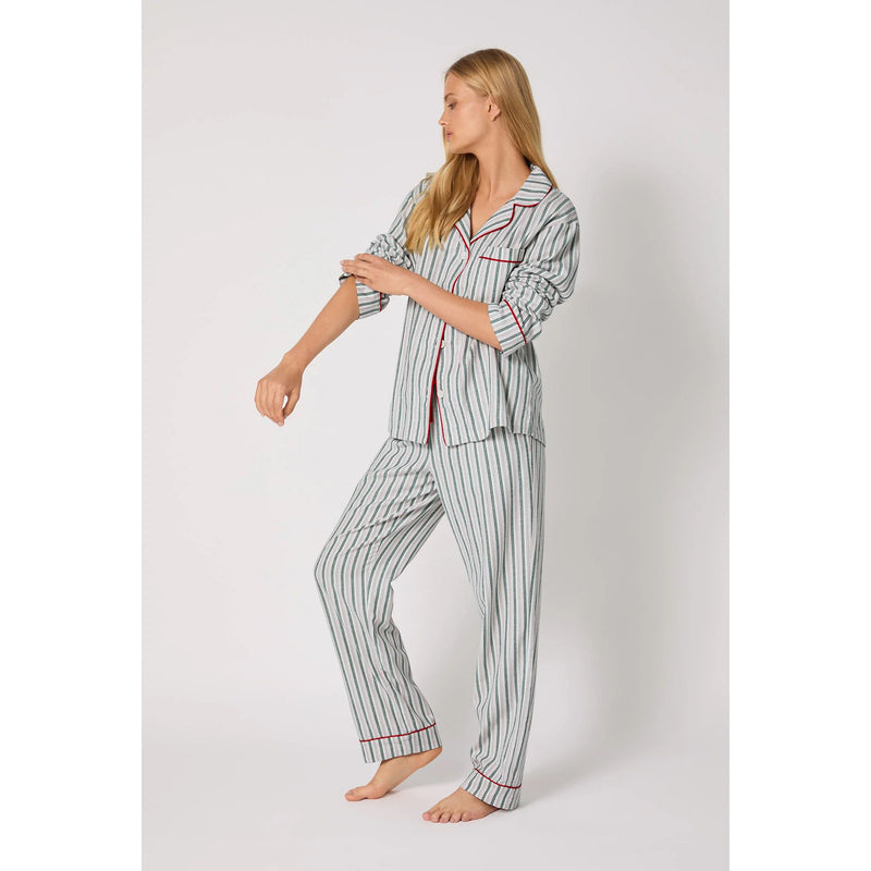 PEPPERMINT STRIPE LONG PJ
