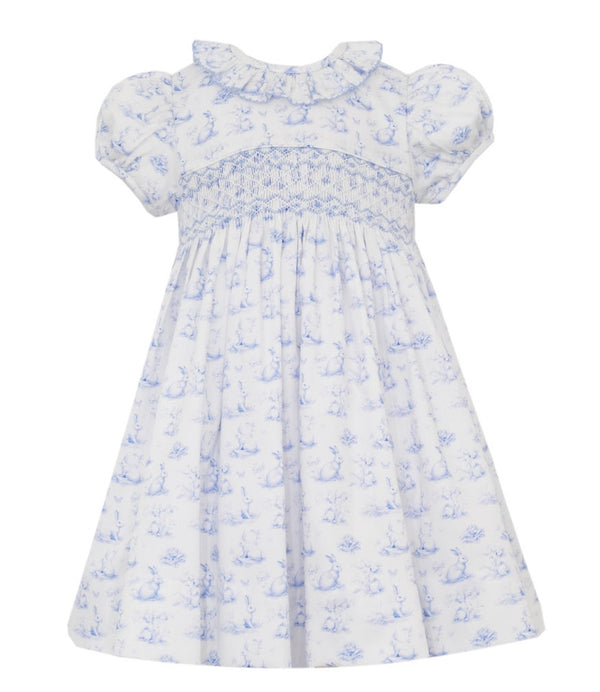 BUNNY FRENCH TOILE FLOAT DRESS - sizes 2T-4T