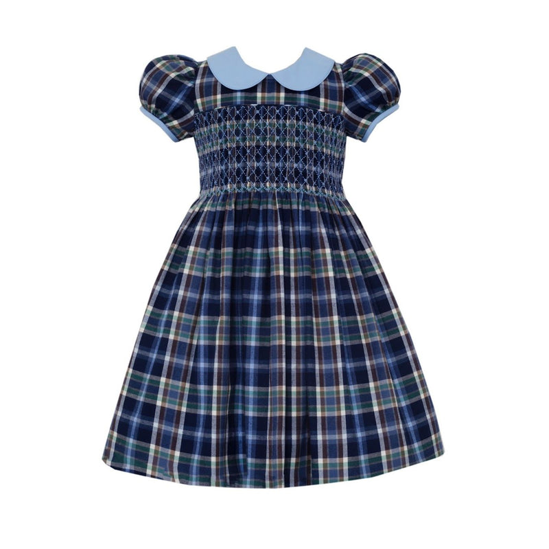 LUCIA PLAID SMOCKED DRESS