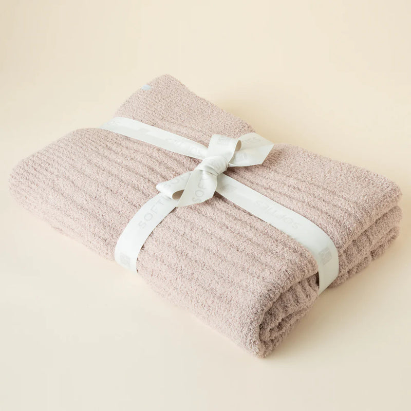 SOLID RIB MARSHMALLOW BLANKET