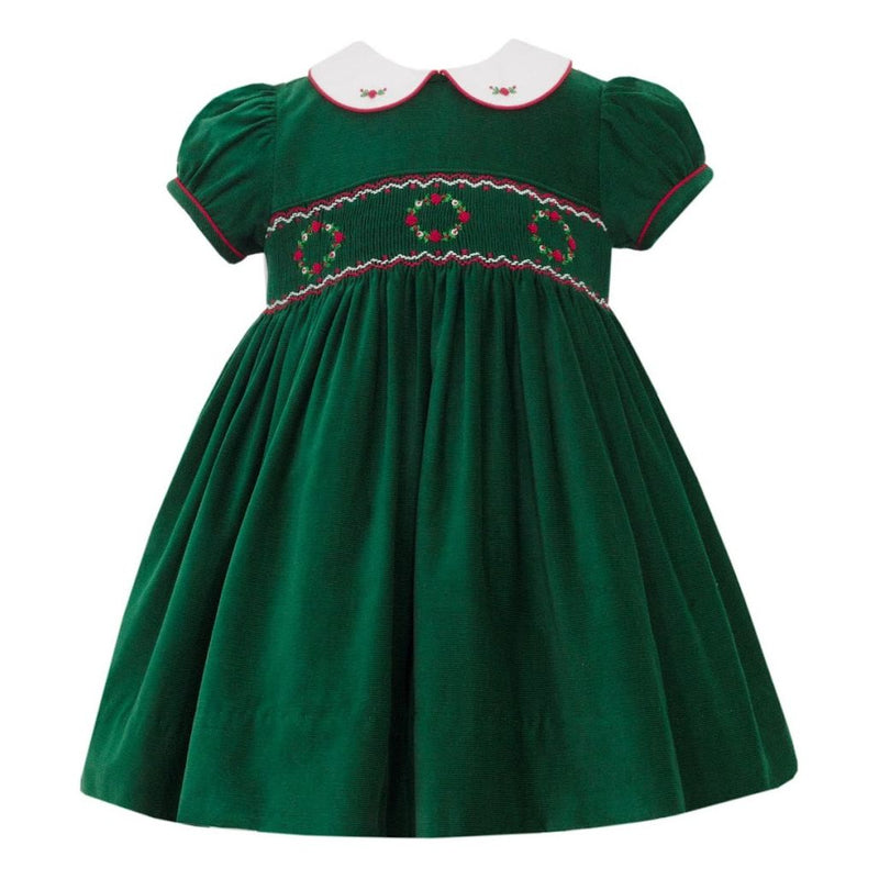 GREEN CORDUROY FLOAT DRESS