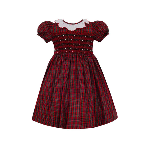 DIANA PLAID DRESS SCALLOP COLLAR - sizes 2T-4T