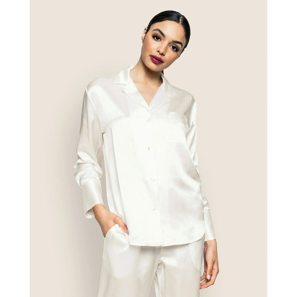 WHITE SILK PAJAMA