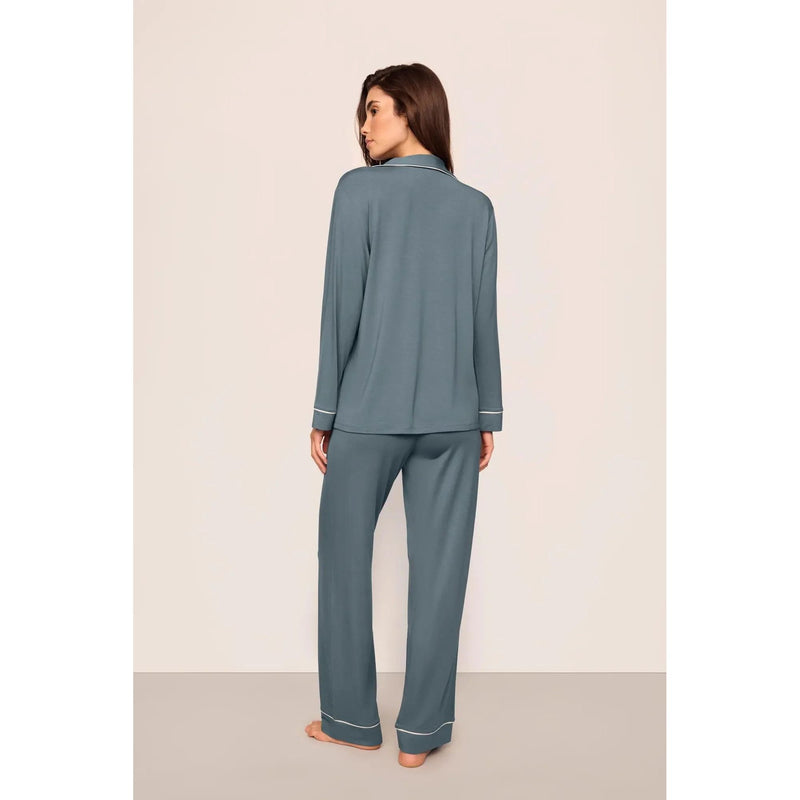 GISELE LONG PJ STONE BLUE/IVORY