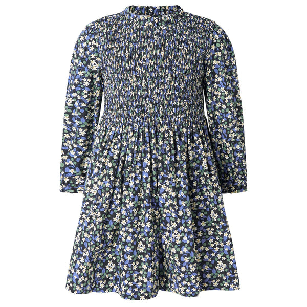FLORAL BERRY RUCHED DRESS