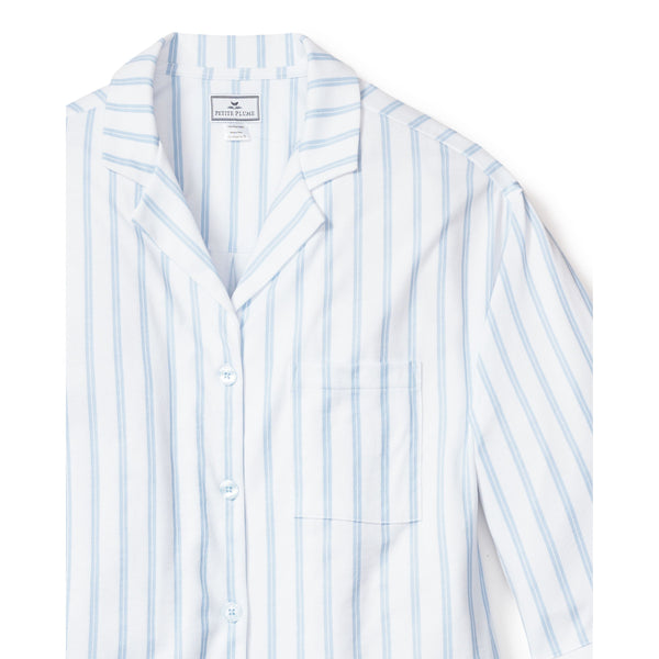 OLIVIA PERIWINKLE STRIPE WIDE LEG PJ